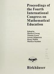 Cover of Proceedings of the Fourth International Congress on Mathematical Education by International Congress on Mathematical Education (4th 1980 University of California, Berkeley)