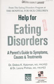 Cover of Help for eating disorders by Debra Katzman