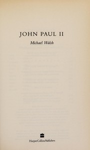 Cover of John Paul II by Walsh, Michael J.
