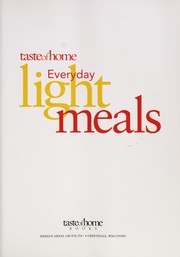 Front cover of Taste of home everyday light meals by Jennifer Olski