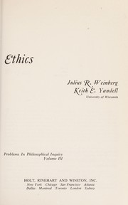 Cover of Problems in philosophical inquiry by Julius Rudolph Weinberg