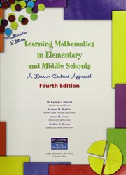 Front cover of Learning mathematics in elementary and middle schools by George Cathcart