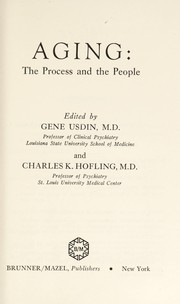 Front cover of Aging by American College of Psychiatrists.