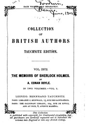 Front cover of Memoirs of Sherlock Holmes [1/2] (Adventure of the Gloria Scott / Adventure of the Musgrave Ritual / Adventure of the Reigate Squire / Adventure of the Stockbroker's Clerk / Adventure of the Yellow Face / Silver Blaze) by Arthur Conan Doyle