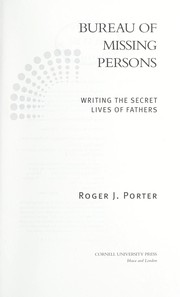 Front cover of Bureau of missing persons by Roger J. Porter