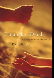Cover of Thanks, Dad, for teaching me well by Ken Gire