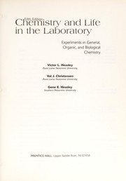 Cover of Chemistry and life in the laboratory by Victor L. Heasley