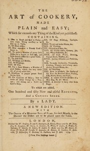 Front cover of The art of cookery, made plain and easy: which far exceeds any thing of the kind yet published ... by Hannah Glasse
