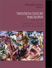Cover of Philosophic classics by Forrest E. Baird