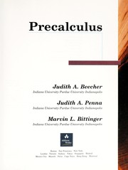 Cover of Precalculus by Judith A. Beecher