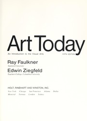 Front cover of Art today by Ray Nelson Faulkner