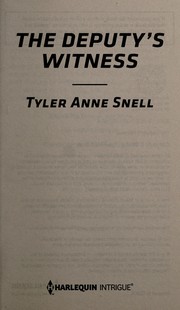 Front cover of The deputy's witness by Tyler Anne Snell