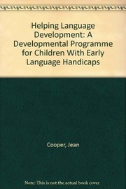 Cover of Helping language development by Cooper, Jean.