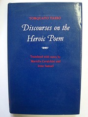 Front cover of Discorsi del poema heroico by Torquato Tasso