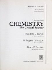 Front cover of Solutions to Exercises in Chemistry, The Central Science by Theodore L. Brown