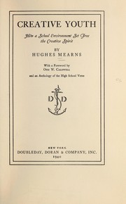 Cover of Creative youth by Mearns, Hughes