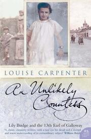 Cover of An Unlikely Countess by Louise Carpenter