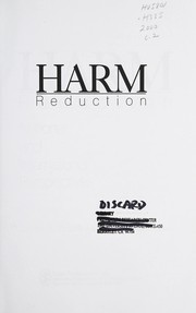 Cover of Harm reduction by James A. Inciardi
