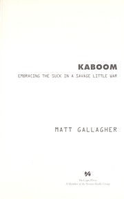 Cover of Kaboom by Matt Gallagher