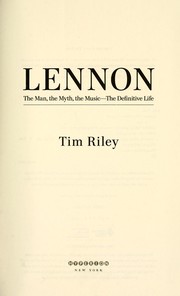 Cover of Lennon by Tim Riley