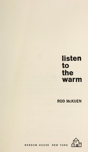 Cover of Listen to the warm; [poems] by Rod McKuen
