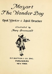 Front cover of Mozart, the wonder boy by Opal Wheeler