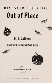 Front cover of Out of place by B. B. Calhoun