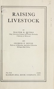 Front cover of Raising livestock by Walter Harvest Peters
