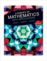 Front cover of A Survey of Mathematics with Applications (10th Edition) by Allen R. Angel