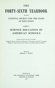Front cover of Science education in American schools by National Society for the Study of Education. Committee on Science Education in American Schools.