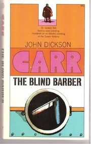 Front cover of The Blind Barber (Dr. Gideon Fell Mystery) by John Dickson Carr