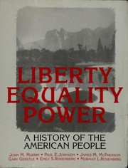 Cover of Liberty, Equality, Power by John M. Murrin