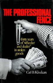Front cover of The professional fence by Carl B. Klockars