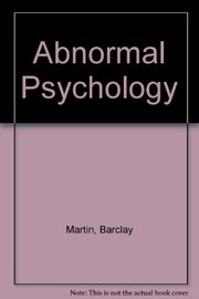 Cover of Abnormal psychology by Barclay Martin