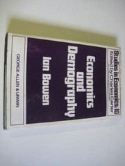 Front cover of Economics and demography by Ian Bowen