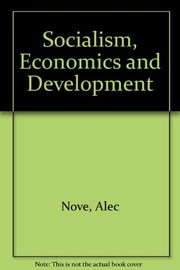 Front cover of Socialism, economics and development by Alec Nove