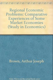 Cover of Regional economic problems by A. J. Brown