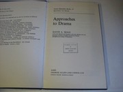 Front cover of Approaches to drama by David Male