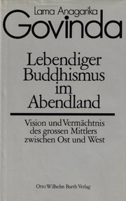 Cover of Lebendiger Buddhismus Im Abendland by Anagarika Govinda