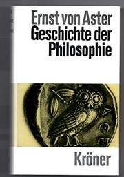 Front cover of Geschichte der Philosophie by Ernst von Aster