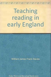 Front cover of Teaching reading in early England by William James Frank Davies
