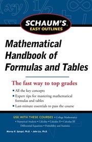 Front cover of Schaum's Easy Outline of Mathematical Handbook of Formulas and Tables, Revised Edition (Schaum's Easy Outlines) by Seymour Lipschutz
