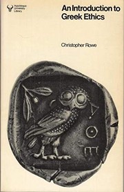 Cover of An introduction to Greek ethics by C. J. Rowe