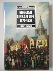 Cover of English urban life, 1776-1851 by Walvin, James.