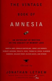 Front cover of The Vintage Book of Amnesia by Jonathan Lethem