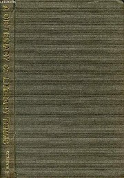 Front cover of A dictionary of literary terms by Sylvan Barnet