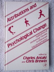 Front cover of Attributions and psychological change by Charles Antaki
