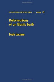 Front cover of Deformations of an elastic earth by Paolo Lanzano