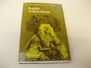 Front cover of English courts of law by Harold Greville Hanbury