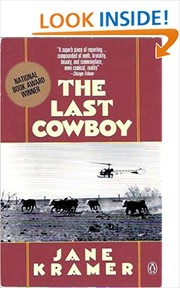 Cover of The last cowboy by Jane Kramer